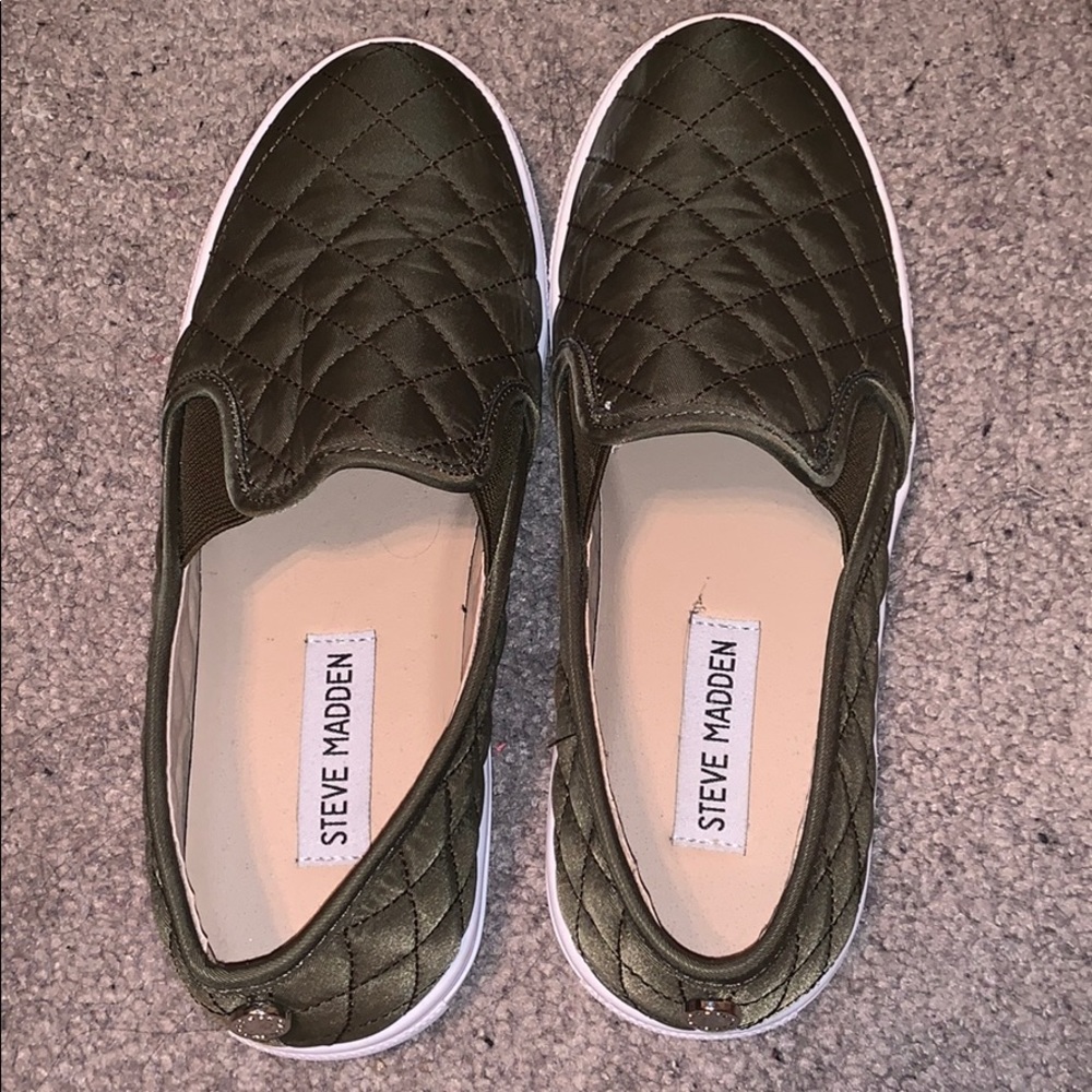 Olive green Steve Madden sneakers